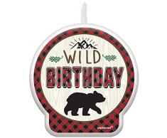 Amscan International 172150 Holders, Bougie danniversaire Little Lumberjack BD