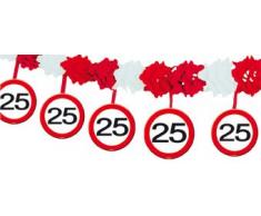 Folat Guirlande signaux 25ème Anniversaire 4m