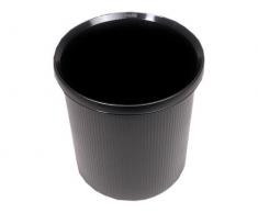 helit h6105795Â -Â Lobjet de Corbeille Ã papier Linear, avec bandes Structure, 18Â l, noir