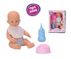 JUINSA 12935 Poupée bébé 35 cm Pipi + biberon Multicolore