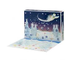 SNOWMAN 07067 Calendrier de lAvent Motif Bonhomme de Neige et Chien de Neige Multicolore