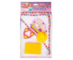 Heless 779 Serviette de Bain à Capuche avec Accessoires - 50 x 50 cm