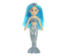 Aurora - 33212 - Peluche - Saphir la Sirène des Mers Scintillantes - Taille M