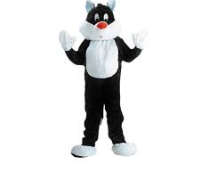CARNIVAL TOYS S.R.L. Carnaval Jouets Chat 25911 Veste de Costume, Haut et Pieds séparé Universel L – XXL