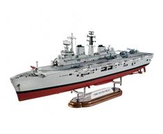 Revell Model Set- Revell Model Set-65172-Maquette de Bateau HMS Invincible Guerre des Falkland échelle 1/700 Maquette, 65172, Non laqué