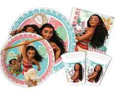 Ciao Kit Party Table Disney Vaiana L (24 Persone) Multicolore