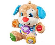 Fisher-Price Puppy Eveil Progressif jouet bébé, peluche interactive, version anglaise, 6 mois et plus, FPM43