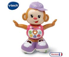 VTech - Titi Ouistiti – singe interactif – jouet singe – jouet bebe 12/36 mois – rose