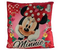 Diakakis - 0561687U - Coussin Réversible en Polyester sous Licence Minnie Mouse - Dimensions 35x35cm