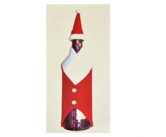 Gifts 4 All Occasions Limited SHATCHI-346 Housse de bouteille de vin de Noël pour décoration de fête Rouge/blanc