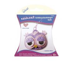 Mammut 163005 Kit de Couture Animaux Hiboux Kit Complet avec Feutres Prédécoupés Tapis de Garnissage Fil Aiguille Porte-Clés Kit de Bricolage pour Enfants à partir de 5 Ans Multicolore
