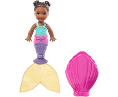 Barbie Dreamtopia Coffret Surprise mini-poupée Sirène Chelsea 10 cm avec coquillage, modèle aléatoire, jouet pour enfant, GHR66