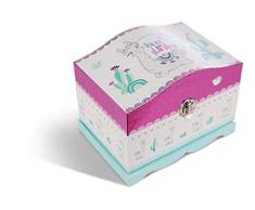 NICI 44401 Boîte à Bijoux Lama Flokatina avec lumières LED et Miroir Beige