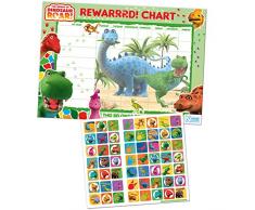 Paper Projects 01.70.30.017 Tableau de récompenses et Autocollants Dinosaures
