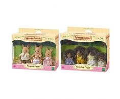 SYLVANIAN FAMILIES - 5272 - Famille Kangourou - Poupees et Accessoires & 4018 Famille Hérisson