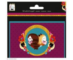 Avenue Mandarine CO052O - Une carte et un magnet Lolie Lol, Pois