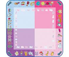 TOMY - Tapis Aquadoodle Classique 4 Couleurs Rose T72372, Tapis de Dessin à Eau, Coloriage Géant, Tapis dÉveil Adapté aux Enfants dès 18 mois