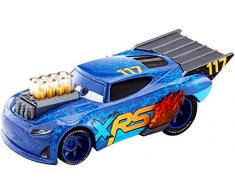 Disney Pixar Cars Petite Voiture Xrs Drag Racing, Liltorquey, Véhicule avec Pistons Animés et Flammes, Jouet pour Enfant, Gfv39