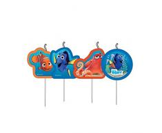 amscan- Finding Dory Disney Bougies Anniversaire, 9900962