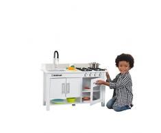 KidKraft 53407 Little Cooks Work Station Cuisine pour enfant avec mini planche à découper incluse