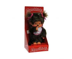 Kiki - Monchhichi - Peluche Fille avec des Tresses 20cm