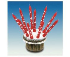 amscan - 550334 - 10 Bougies Cœur avec Support - 75 cm