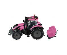 TOMY BRITAINS - Véhicule de Collection, Tracteur VALTRA pour Adultes 43247, Tracteur Agricole, Modèle à lEchelle 1/32, Réplique Adaptée aux Enfants de 3 ans+, Rose