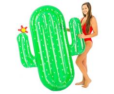 Jeux dextérieur Didak Pool - Matelas / Bouée Gonflable - Bouée Luxe Cactus - 185x132x20cm