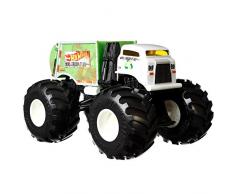Hot Wheels Monster Trucks voiture de course Trash it All avec roues géantes, véhicule à léchelle 1/24, jouet pour enfant, GJG72