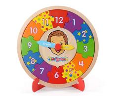 Mr Tumble - 9075 - Horloge Puzzle - Bois avec Support