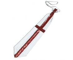 Bristol Novelty Novelty-BA876 BA876 Cravate avec Sequins Drapeau de St George, Rouge/Blanc, Taille Unique