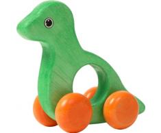 Voila Roll-a-Saurus en Bois à Tirer Jouet (Vert)