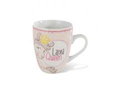 NICI 42264 La Lounge Dalia Lama Queen Tasse en Porcelaine Beige/Marron Taille env. 8 x 10 cm Volume de Remplissage 310 ML (rempli jusquà env. 1 cm sous Les Bords.