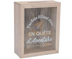 Enesco- Tirelire en QUETE D Aventure, 700193, Naturel