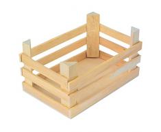 Legler - 2020745 - Jeu Dimitation - Commerçant - Jouets Grande Caisse, Bois Naturel - Lot De 3