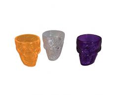 Novelty-HI368 Bristol Novelty HI368 Verres à Liqueur Crâne, Multicolore, taille unique