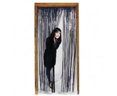 Folat 23536 2 x 1 m Rideau de Porte Feuille Noir