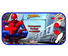 Lexibook- Marvel Spider-Man Console Portable Compact Cyber Arcade, 150 Jeux, écran LCD, à Piles, Bleu, JL2367SP