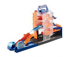 Hot Wheels City Défi du Parking, coffret de jeu pour petites voitures à connecter avec circuit et pistes, jouet pour enfant, GBF95