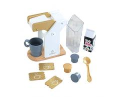 Kidkraft - 53538 - Set Machine à Café en Bois Couleurs Métallisées Modernes