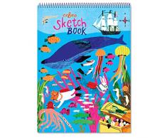 eeBoo - Cahier dessin - dans la mer