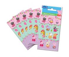 Paper Projects 01.70.15.045 Peppa Pig Festival of Fun Party Bag Stickers (Six feuilles)