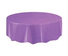 Unique Party - 50018 - Nappe Ronde en Plastique - 2,13 m - Violet