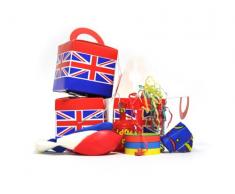 Cheadle Royal 12 individuels Union Drapeau fête Boîtes