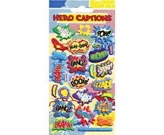 Paper Projects 01.70.19.007 Hero Legations Kidscraft Lot de stickers - Version Anglaise