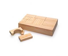 Erzi 60 x 10 x 3.3 cm Maxi Blocs Allemand Jouet en Bois