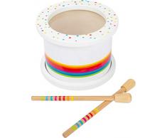 Small Foot 11508 Tambour pour Enfants Sound, en Bois, Instrument de Musique pour Petits Musiciens Jouets, Multicolore