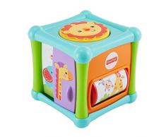 Fisher-price Cube Dactivités Amis de la Jungle à 5 Côtés, Jouet Déveil pour Bébé, 6 Mois et Plus, Bfh80