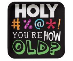 Creative convertir 8 Fils Sainte Sait-on Vraiment 30e Anniversaire Assiettes à Dessert carrées