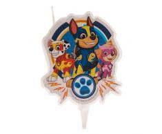 Dekora-346226 Bougie Anniversaire Enfant 2D de Pat Patrouille, 346226, Bleu